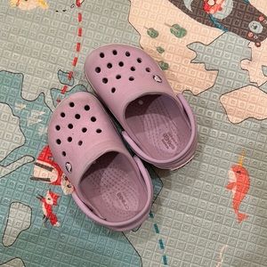 Lavender crocband Crocs. Toddler size 6.